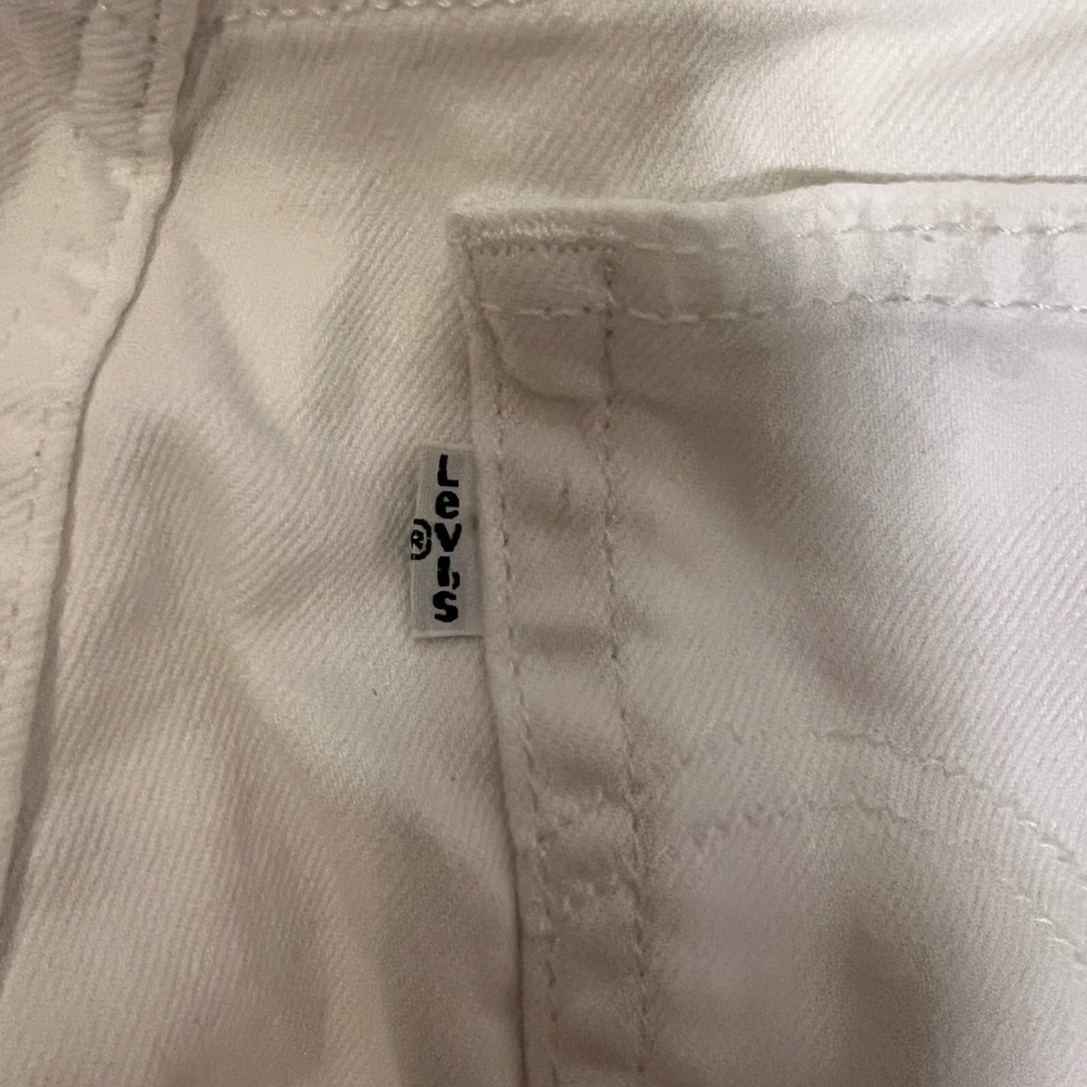 Levi’s White Jeans Denim - High Rise Straight Wedgie - Picture 9 of 10
